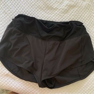 Lululemon speed up high rise 2.5” shorts black